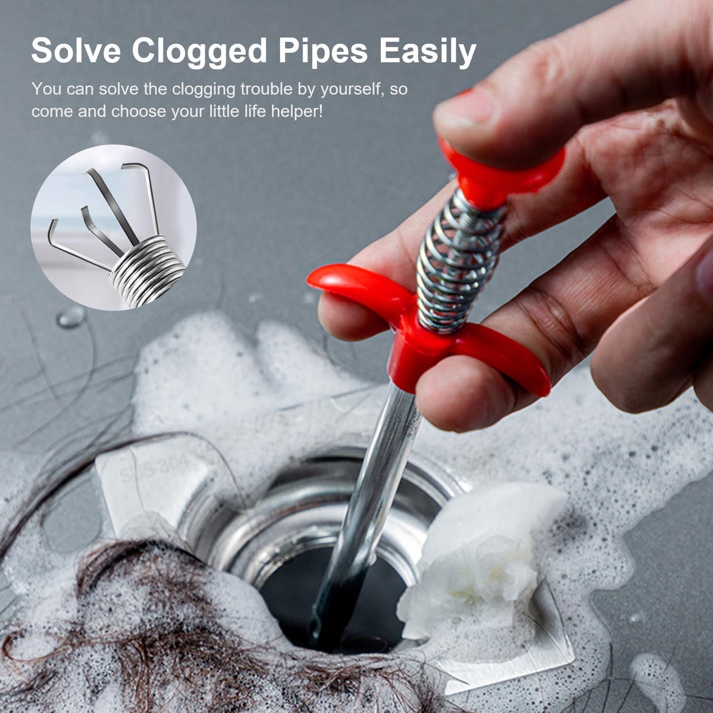 🔥Last Day 50% OFF -🚿Professional Drain Clog Remover Tool – A Must-Have For Every Home