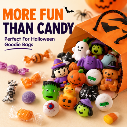 🎃  Halloween Mochi Squishy Toys – Cute Sensory Party Favors & Goodie Bag Fillers