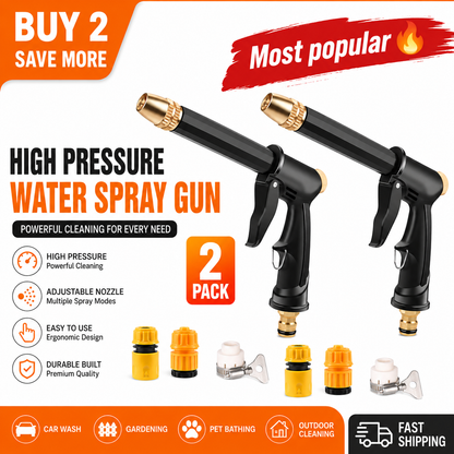 Portable High Pressure Water Sprayer, Adjustable Garden Hose Nozzle Sprayer, Car Washing & Maintenance Tool