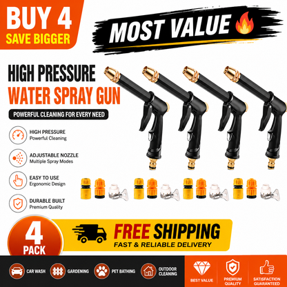 Portable High Pressure Water Sprayer, Adjustable Garden Hose Nozzle Sprayer, Car Washing & Maintenance Tool