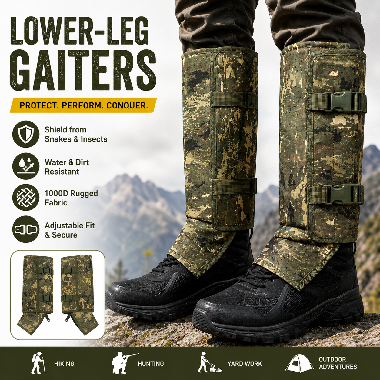 📢📢50% OFF !! ⏰Outdoor Protective Leg Gaiters for Hiking and Hunting