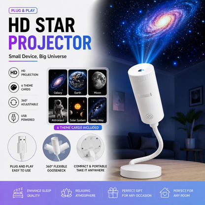 ✨ Plug-and-Play HD Star Projecto