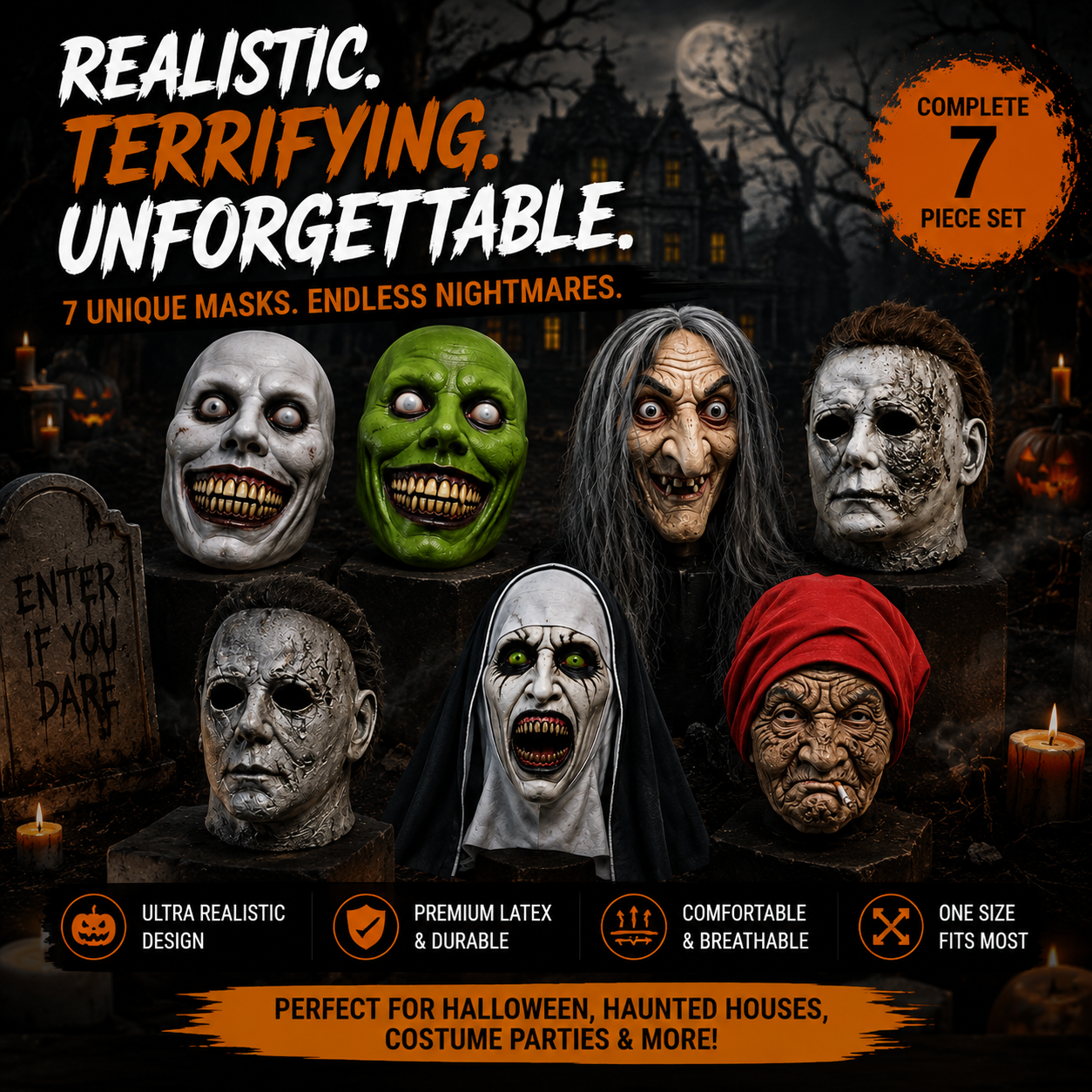 👻Best-Selling🎃Horror Masks for Halloween