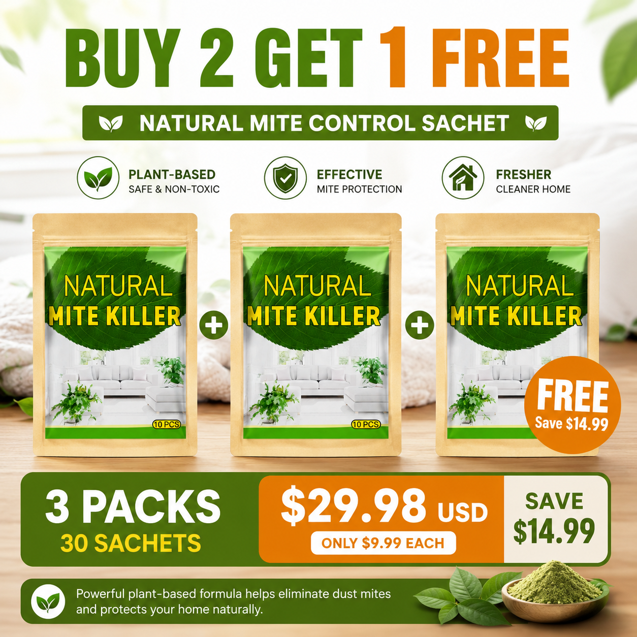 Natural Mite Control Sachet