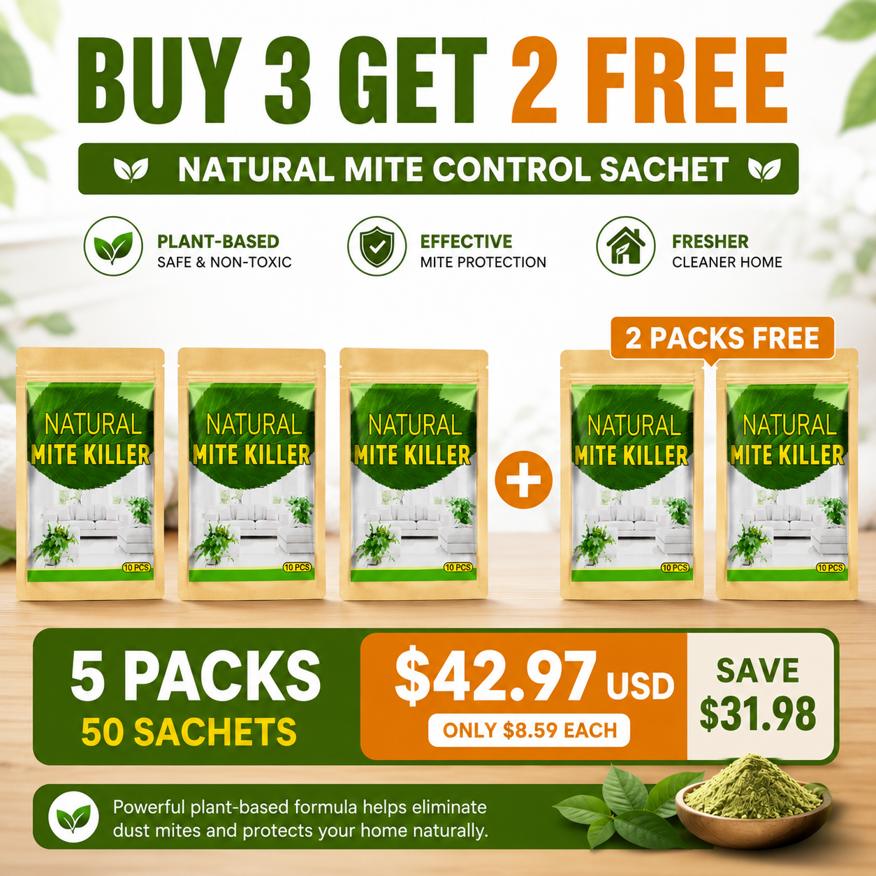 Natural Mite Control Sachet