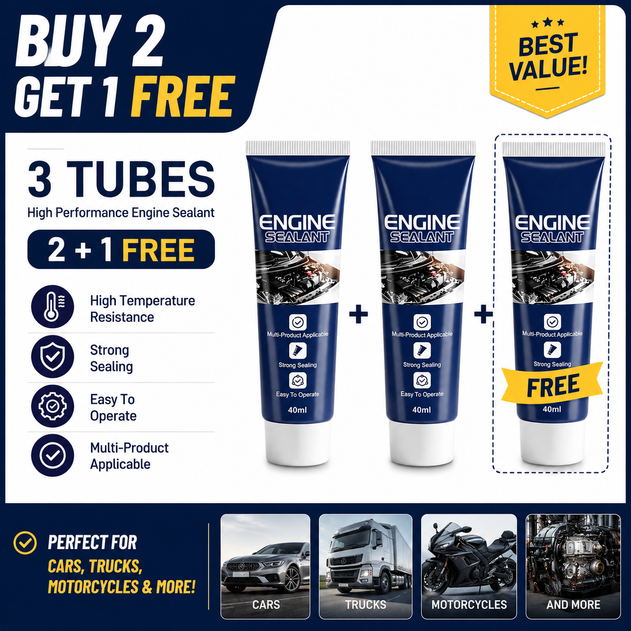 High Temperature Multi-Purpose Automotive Engine Sealant