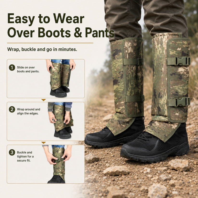 📢📢50% OFF !! ⏰Outdoor Protective Leg Gaiters for Hiking and Hunting