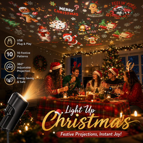 ✨ HD Theme Projection Light
