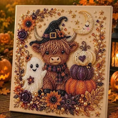 💥 Last Day 57% OFF – 👻✨ Halloween Pearl Art DIY Kit – Turn Tiny Pearls into Spooky-Cute Magic